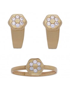 PENDIENTES ORO 18KL CIRCONITAS