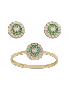 PENDIENTES CIRCULO ORO 18KL...