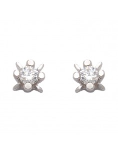 PENDIENTES EN ORO BLANCO...
