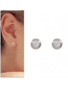 PENDIENTES CHATON ORO...