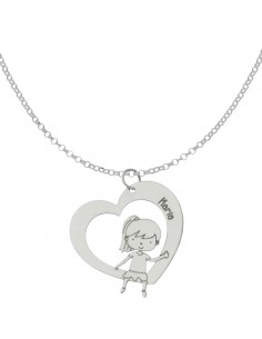 GARGANTILLA CORAZON + NIÑA...