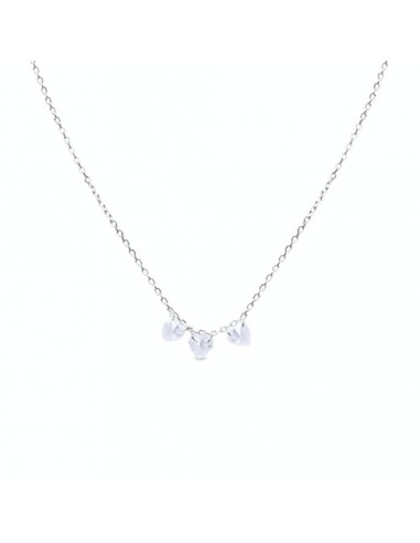 GARGANTILLA PLATA 3 CORAZONES LUXENTER