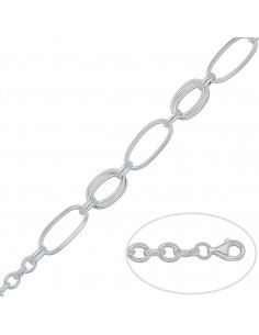 PULSERA ESLABONES PLATA 925MM