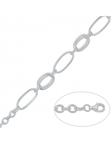PULSERA ESLABONES PLATA 925MM