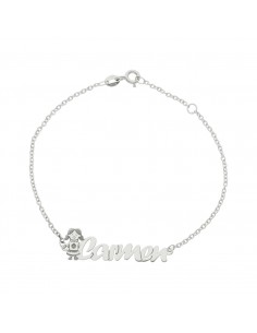 PULSERA NIÑA + NOMBRE PLATA...