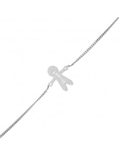 PULSERA NOMBRE + NIÑO PLATA...