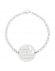 PULSERA PROFE PLATA 925MM +...
