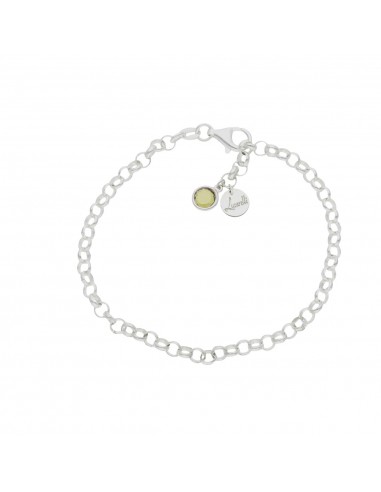 PULSERA MI HISTORIA PLATA 925MM - VERDE