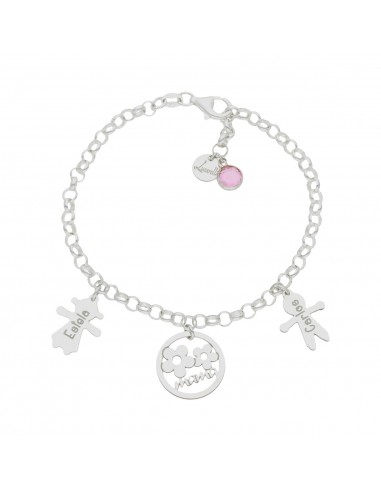 PULSERA MI HISTORIA MAMA PLATA 925MM