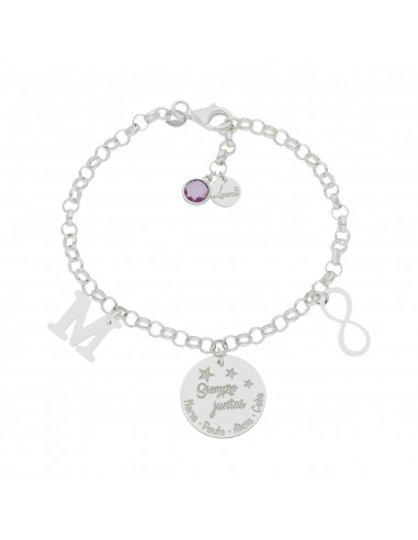 PULSERA MI HISTORIA AMIGAS PLATA 925MM
