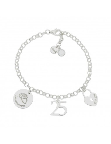 PULSERA MI HISTORIA ANIVERSARIO PLATA...