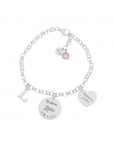 PULSERA MI HISTORIA DAMA HONOR PLATA...