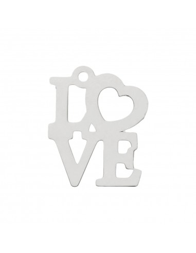 MI HISTORIA - ABALORIO LOVE PLATA 925MM