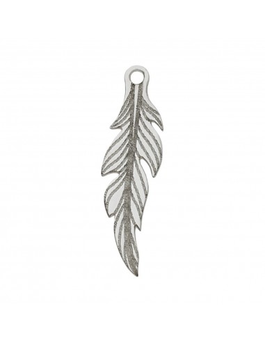 MI HISTORIA - ABALORIO PLUMA PLATA 925MM