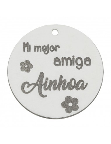 MI HISTORIA - ABALORIO AMIGA PLATA 925MM