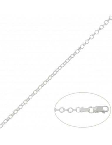 CADENA PLATA 925MM ROLOT - 3MM