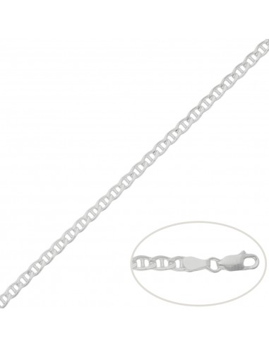 CADENA PLATA 925MM ANCLA - 4MM