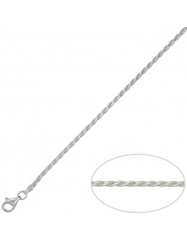 CADENA PLATA 925MM BARBADA - 5MM
