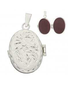 GUARDAPELO OVAL PLATA 925M...