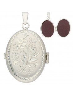 GUARDAPELO OVAL PLATA 925M...