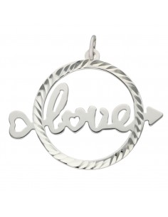 COLGANTE LOVE PLATA 925MM