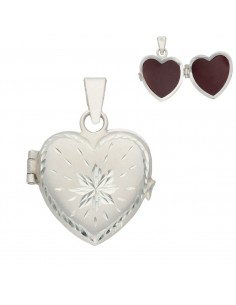 GUARDAPELO CORAZON PLATA...