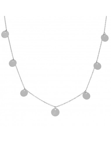 GARGANTILLA PLATA 925MM CHARMS CIRCULOS