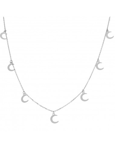 GARGANTILLA PLATA 925M CHARMS LUNAS