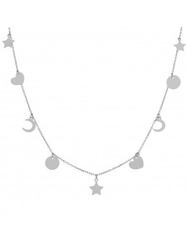 GARGANTILLA PLATA 925MM MINI CHARMS MIX