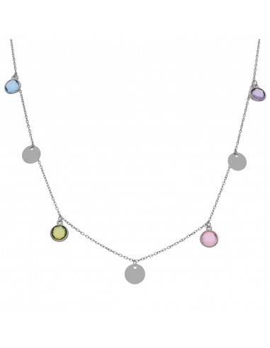 GARGANTILLA PLATA 925MM CIRCULOS +...
