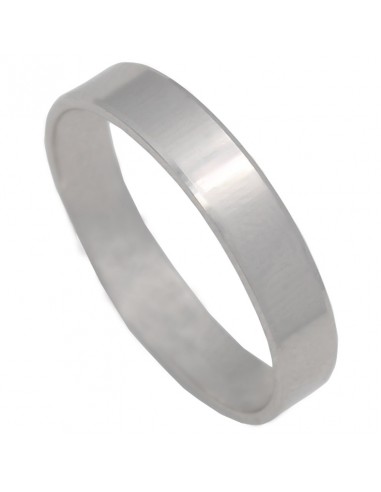 ALIANZA ORO BLANCO DE 18KL - 4MM