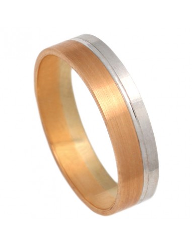 ALIANZA ORO ROSA - ORO BLANCO  18KL- 5MM