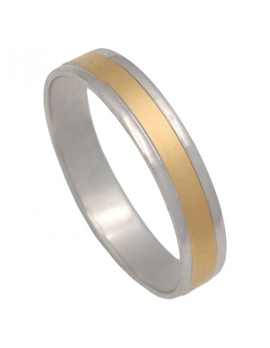 ALIANZA BICOLOR ORO 18KL MATE -...