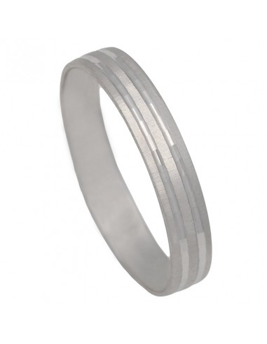 ALIANZA ORO BLANCO 18KL DE 350MM