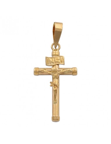 CRUZ EN ORO DE 18KL CON CRISTO - 14X23MM