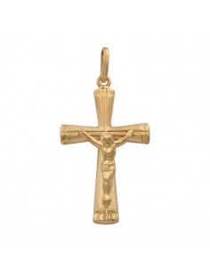 CRUZ EN ORO DE 18KL CON CRISTO