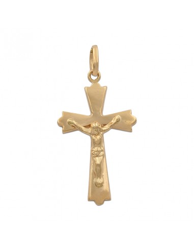 CRUZ ORO 18KL CON CRISTO - 16X27MM