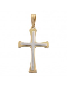 CRUZ ORO 18KL BICOLOR -...