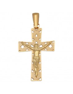 CRUZ ORO 18KL CRISTO - 16X27MM