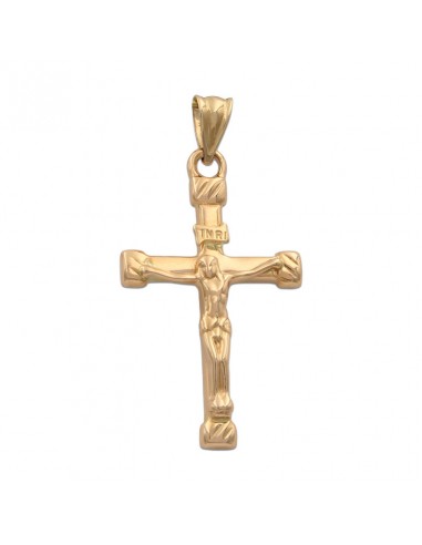CRUZ EN ORO DE 18KL CON CRISTO - 17X28MM