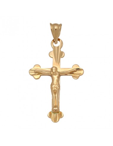 CRUZ ORO 18KL CON CRISTO - 17X28MM