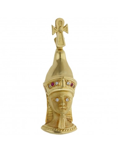 CABEZA EGIPCIA ORO 18KL - 16X42MM