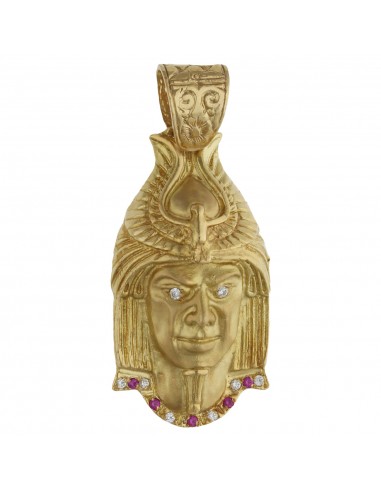COLGANTE CARA INDIO ORO 18KL