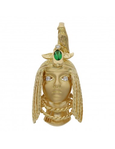 CABEZA CLEOPATRA ORO 18KL - 20X32MM