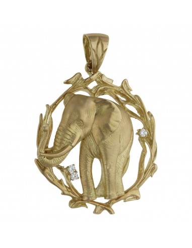 CABEZA ELEFANTE ORO 18KL DE 36X43MM