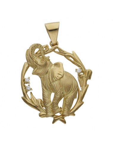CABEZA ELEFANTE ORO 18KL DE 33X40MM