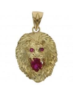 CABEZA LEON ORO 18KL DE...