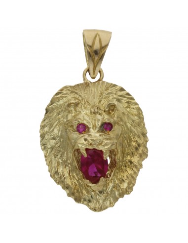 CABEZA LEON ORO 18KL DE 26X35MM