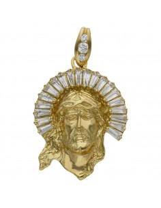 CABEZA CRISTO ORO 18KL