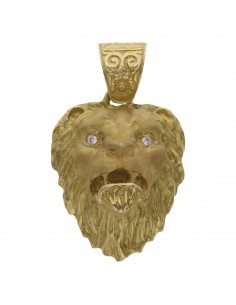 CABEZA LEON ORO 18KL - 29X39MM
